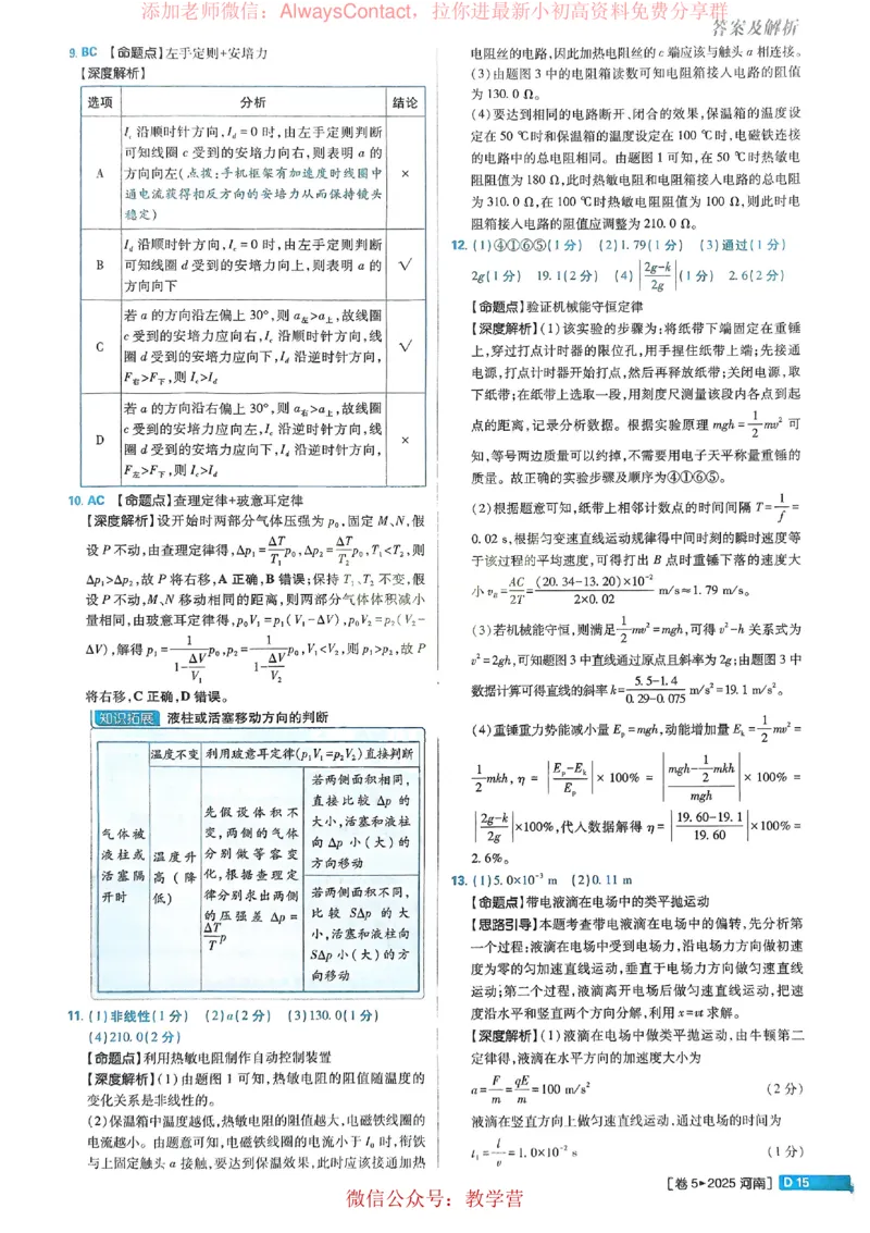 2026《理想树&bull;高考试题攻略》第1期物理解析册_高中三年全科资料_高中_2026版《理想树&bull;高考试题攻略》第1期
