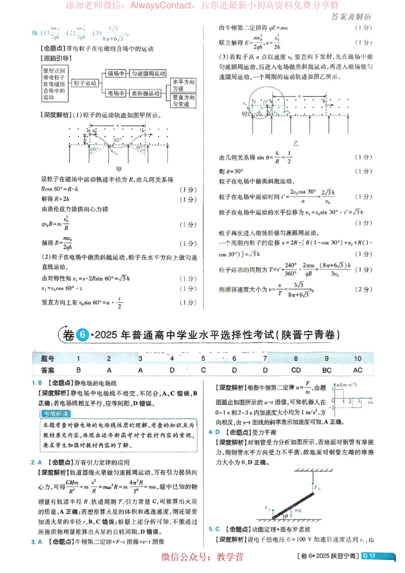 2026《理想树&bull;高考试题攻略》第1期物理解析册_高中三年全科资料_高中_2026版《理想树&bull;高考试题攻略》第1期