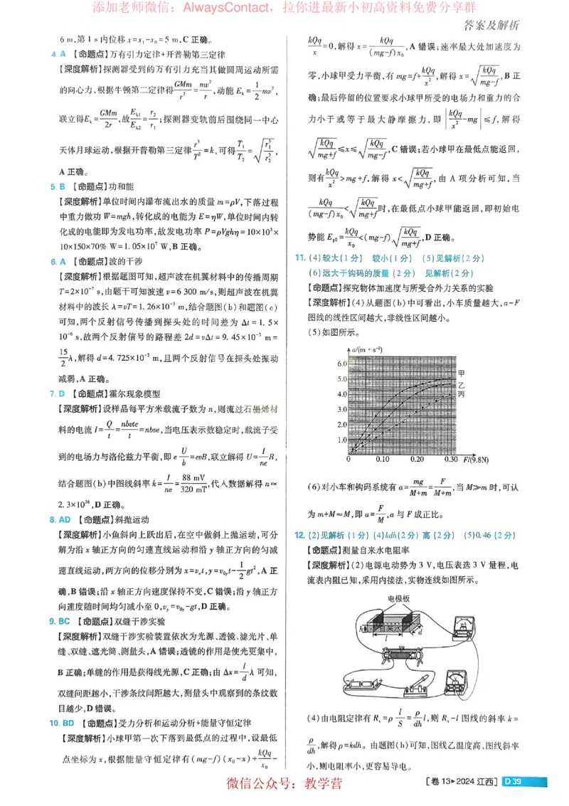 2026《理想树&bull;高考试题攻略》第1期物理解析册_高中三年全科资料_高中_2026版《理想树&bull;高考试题攻略》第1期