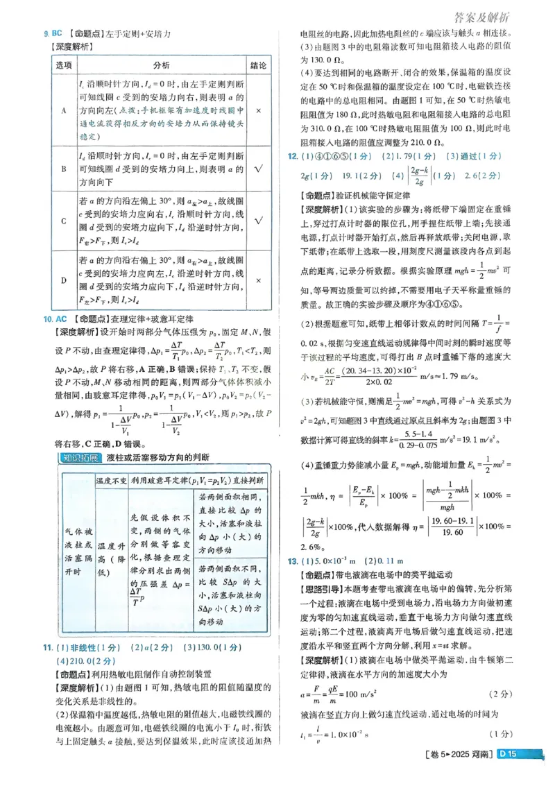2026《理想树&bull;高考试题攻略》第1期物理解析册_高中三年全科资料_高中_高中1_2026版高中《高考试题攻略》第1期高考试题汇编（语数外物）