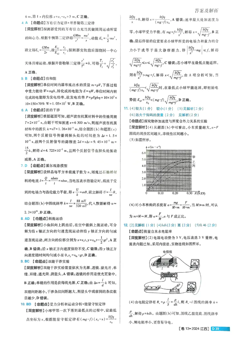 2026《理想树&bull;高考试题攻略》第1期物理解析册_高中三年全科资料_高中_高中1_2026版高中《高考试题攻略》第1期高考试题汇编（语数外物）