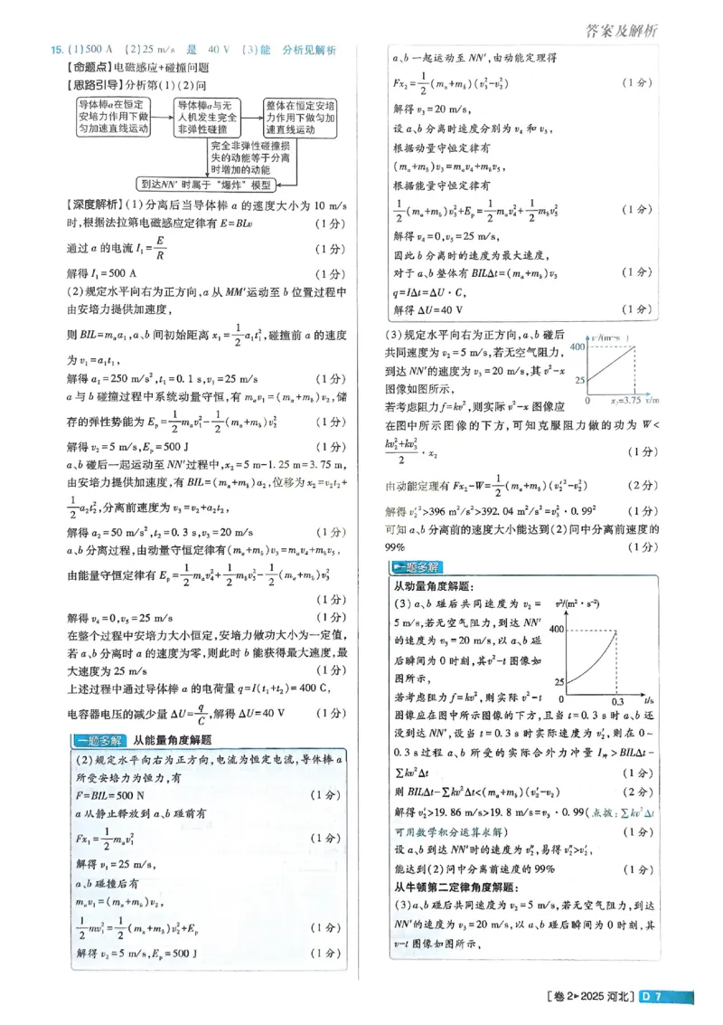 2026《理想树&bull;高考试题攻略》第1期物理解析册_高中三年全科资料_高中_高中1_2026版高中《高考试题攻略》第1期高考试题汇编（语数外物）