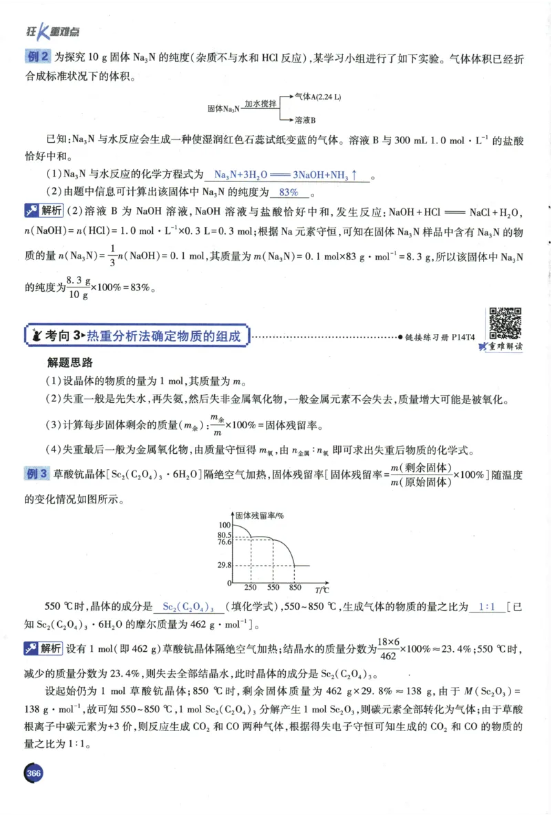 2026《高考必刷题&bull;化学合订本》狂K重难点_高中三年全科资料_高中_2026版高考《必刷题》合订本（数学、英语、物理、化学）（包含狂K+教学课件）