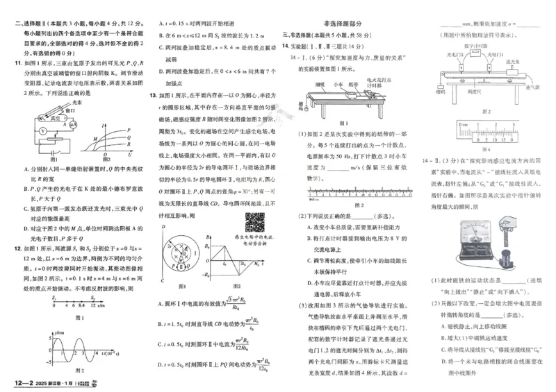 2026《高考金考卷特快专递&bull;第1期》物理_高中三年全科资料_高中_2026版高考《金考卷特快专递》9科全套（1期）