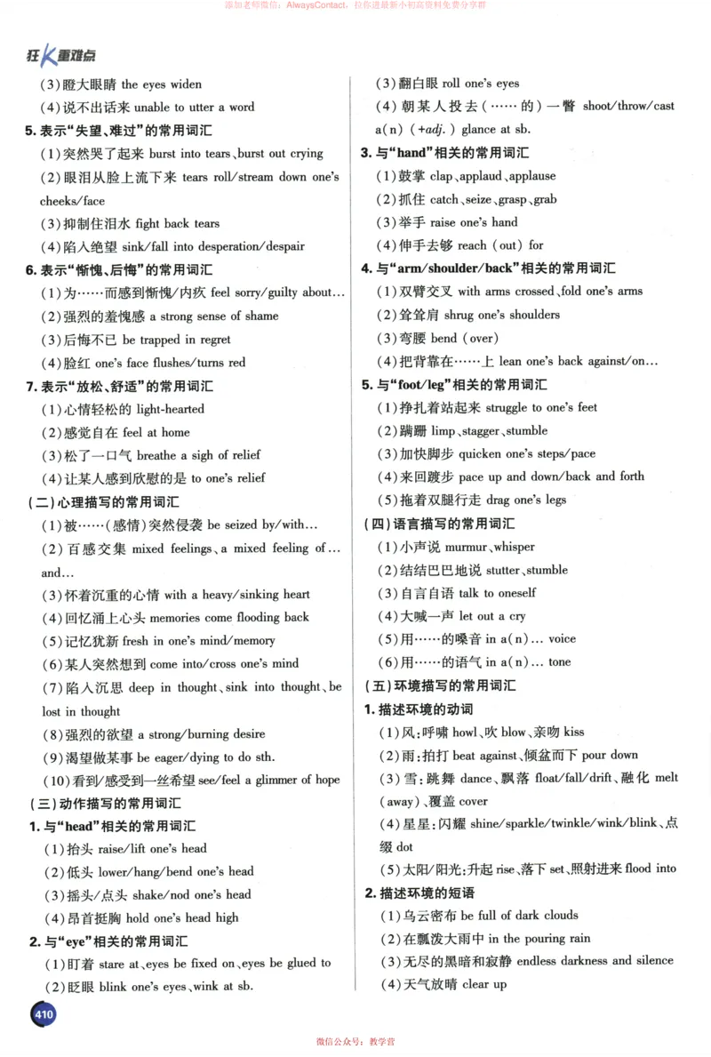 2026《高考必刷题&bull;英语合订本》狂K重难点_高中三年全科资料_高中_2026版高考《必刷题》合订本（数学、英语、物理、化学）（包含狂K+教学课件）