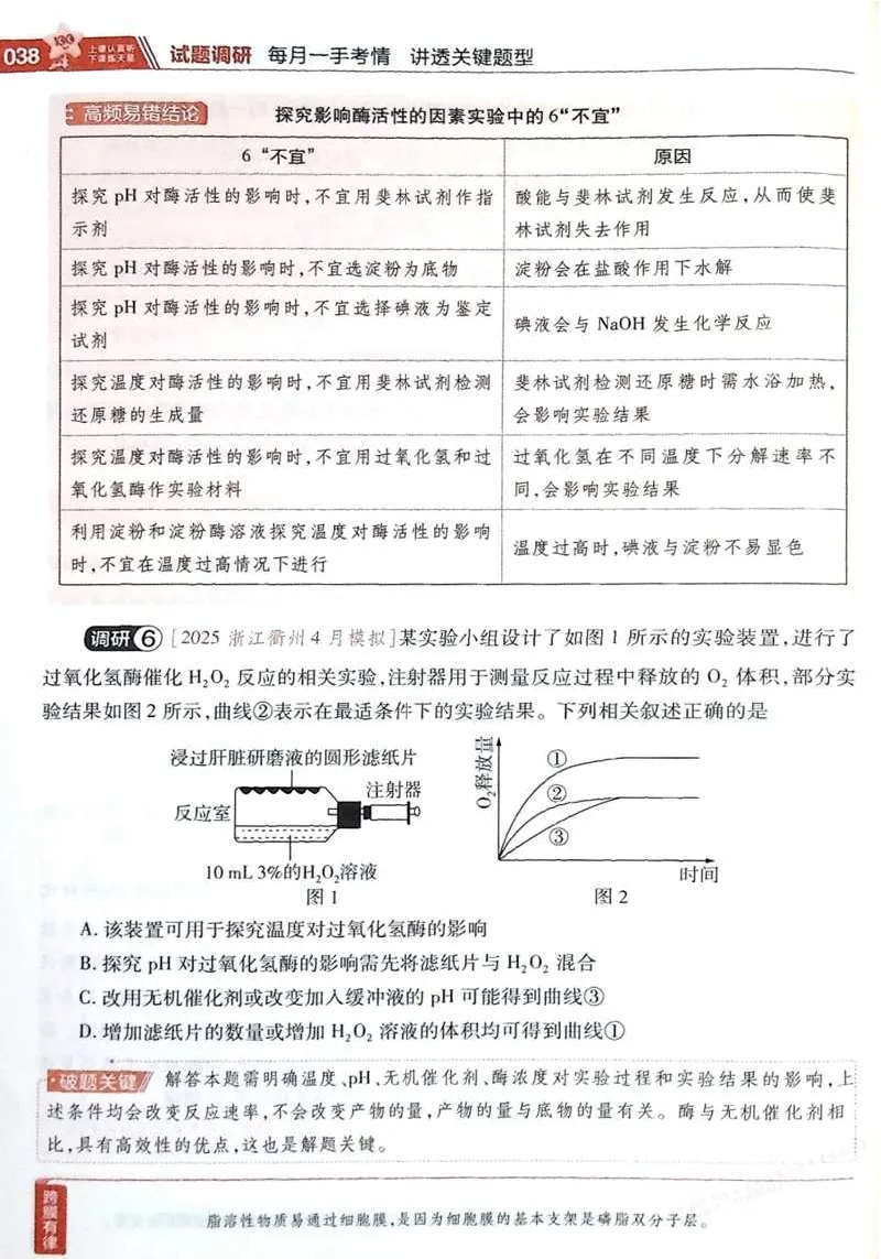 2026试题调研生物第一辑_高中三年全科资料_高中_高中1_2026版高考《试题调研》第1辑（高考超重点）9科全套