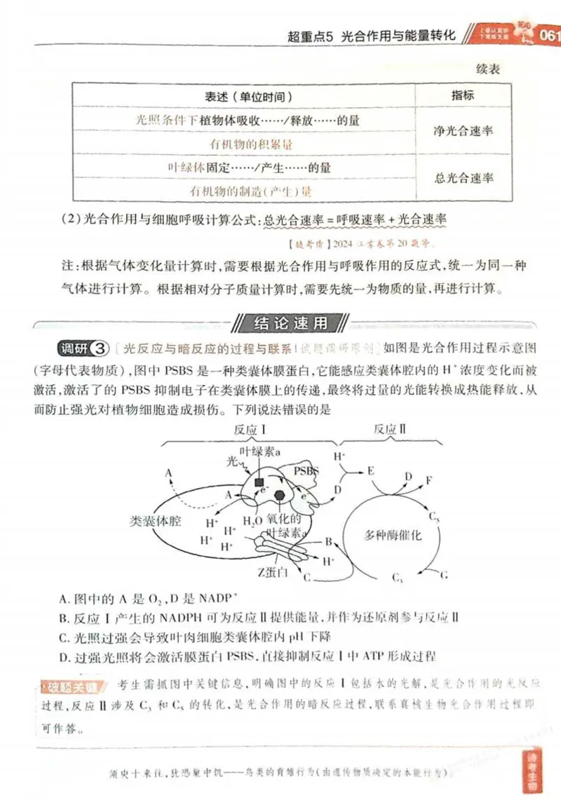 2026试题调研生物第一辑_高中三年全科资料_高中_高中1_2026版高考《试题调研》第1辑（高考超重点）9科全套