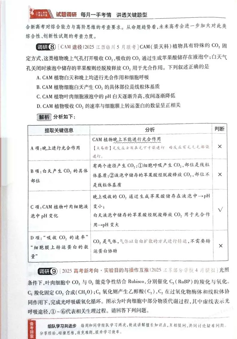 2026试题调研生物第一辑_高中三年全科资料_高中_高中1_2026版高考《试题调研》第1辑（高考超重点）9科全套