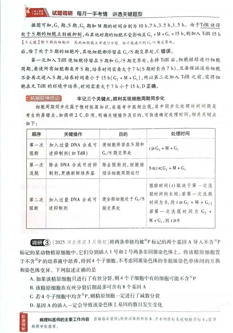 2026试题调研生物第一辑_高中三年全科资料_高中_高中1_2026版高考《试题调研》第1辑（高考超重点）9科全套