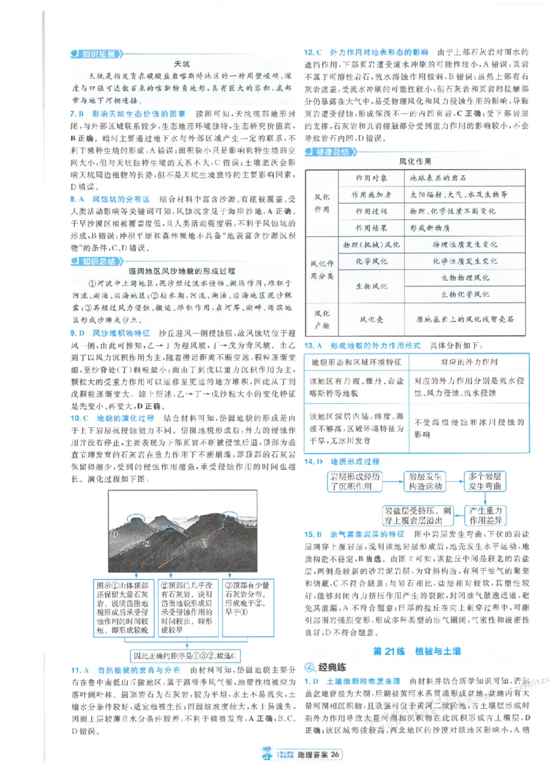 3答案解析册新高考&middot;地理_高中三年全科资料_高中_2026版天星教育金考卷《小题狂练》9科全套_2026版金考卷小题狂练地理（新高考）