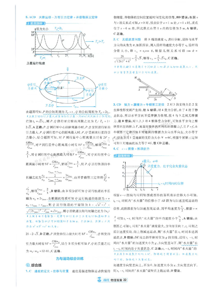 3答案解析册新高考&middot;物理_高中三年全科资料_高中_2026版天星教育金考卷《小题狂练》9科全套_2026版金考卷小题狂练物理（新高考）