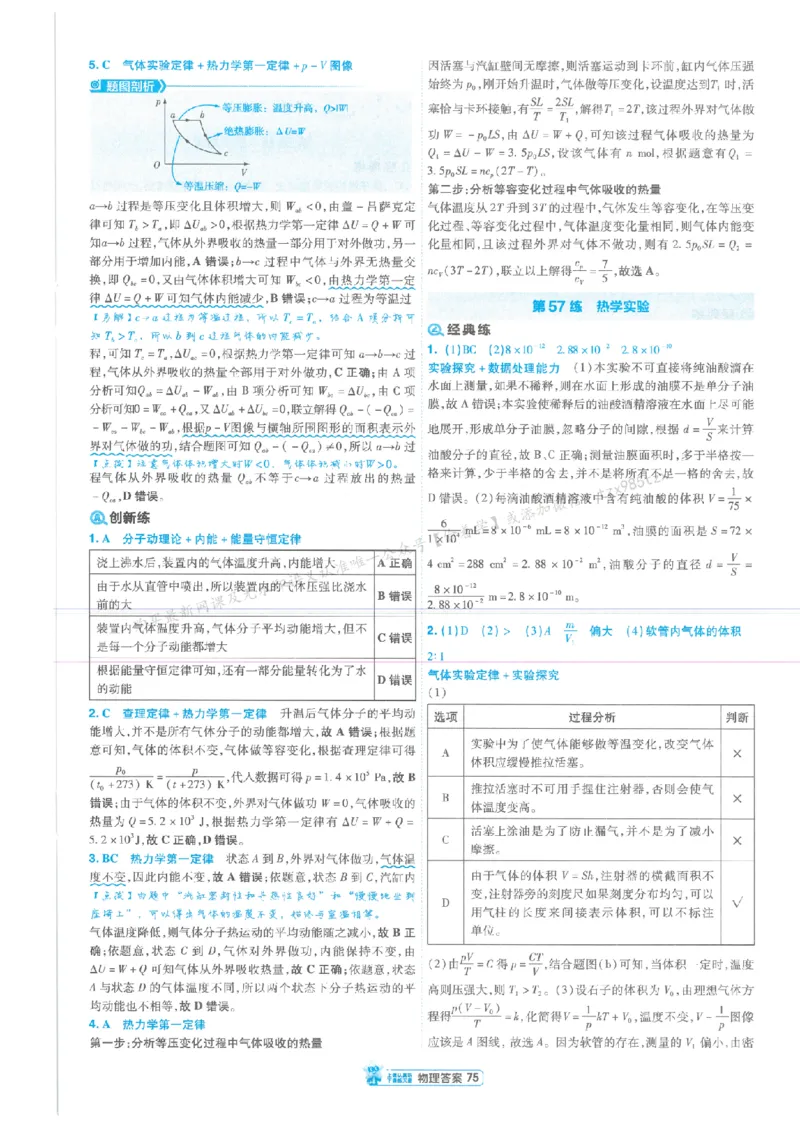 3答案解析册新高考&middot;物理_高中三年全科资料_高中_2026版天星教育金考卷《小题狂练》9科全套_2026版金考卷小题狂练物理（新高考）