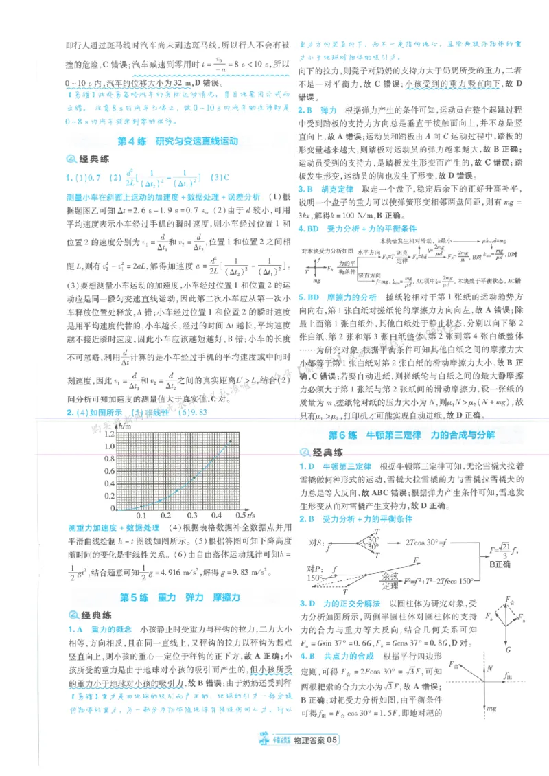 3答案解析册新高考&middot;物理_高中三年全科资料_高中_2026版天星教育金考卷《小题狂练》9科全套_2026版金考卷小题狂练物理（新高考）
