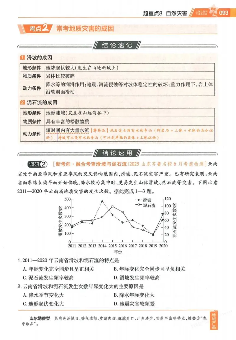 2026试题调研地理第一辑_高中三年全科资料_高中_高中1_2026版高考《试题调研》第1辑（高考超重点）9科全套