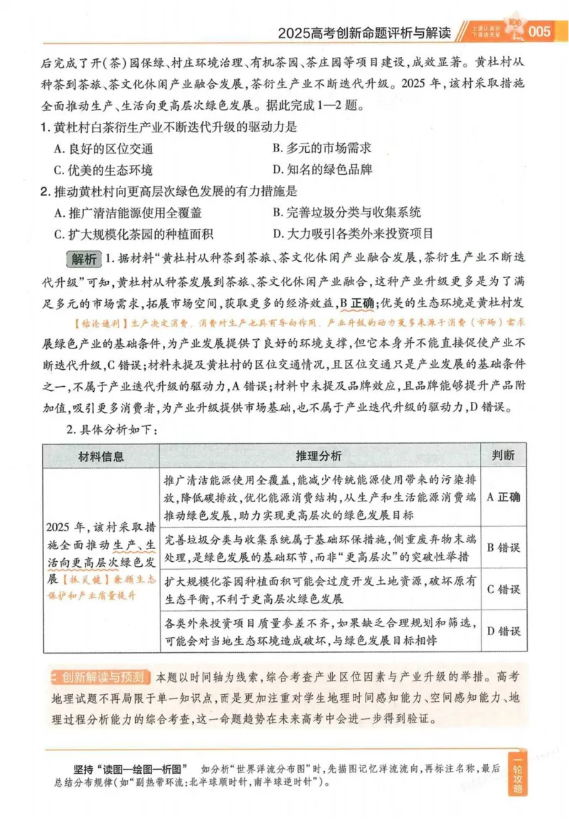 2026试题调研地理第一辑_高中三年全科资料_高中_高中1_2026版高考《试题调研》第1辑（高考超重点）9科全套