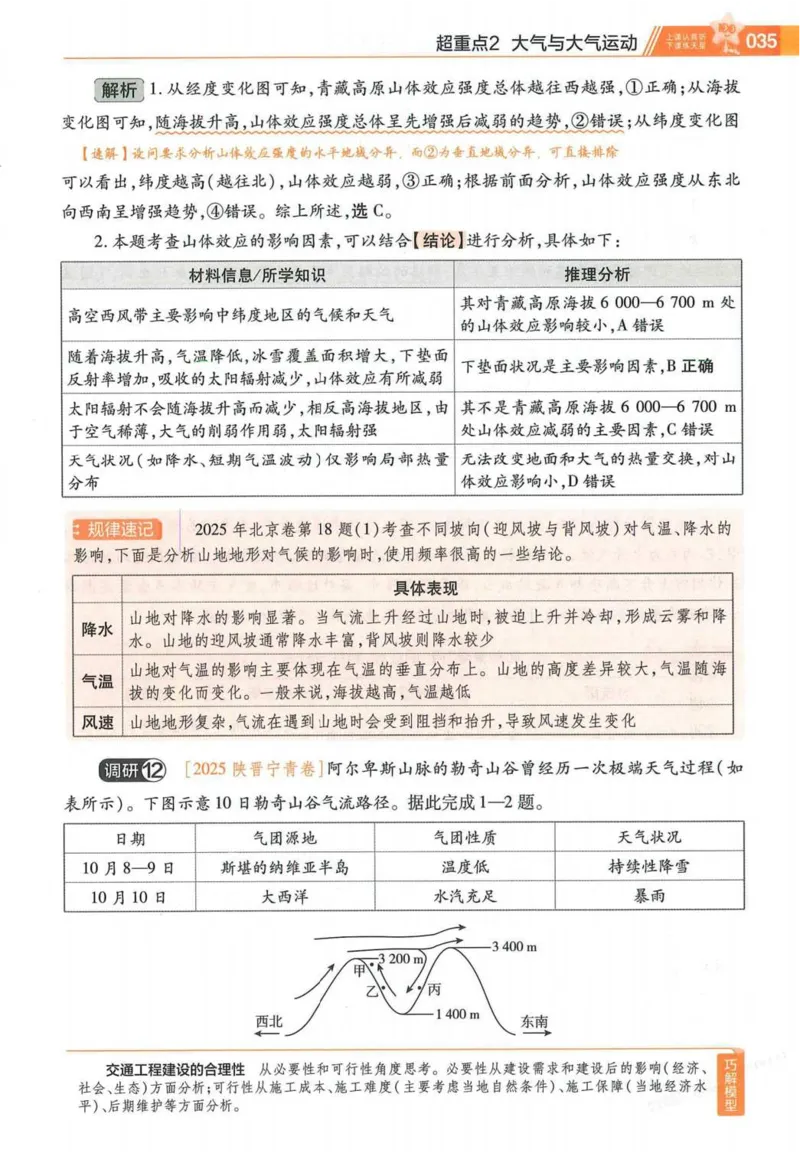 2026试题调研地理第一辑_高中三年全科资料_高中_高中1_2026版高考《试题调研》第1辑（高考超重点）9科全套