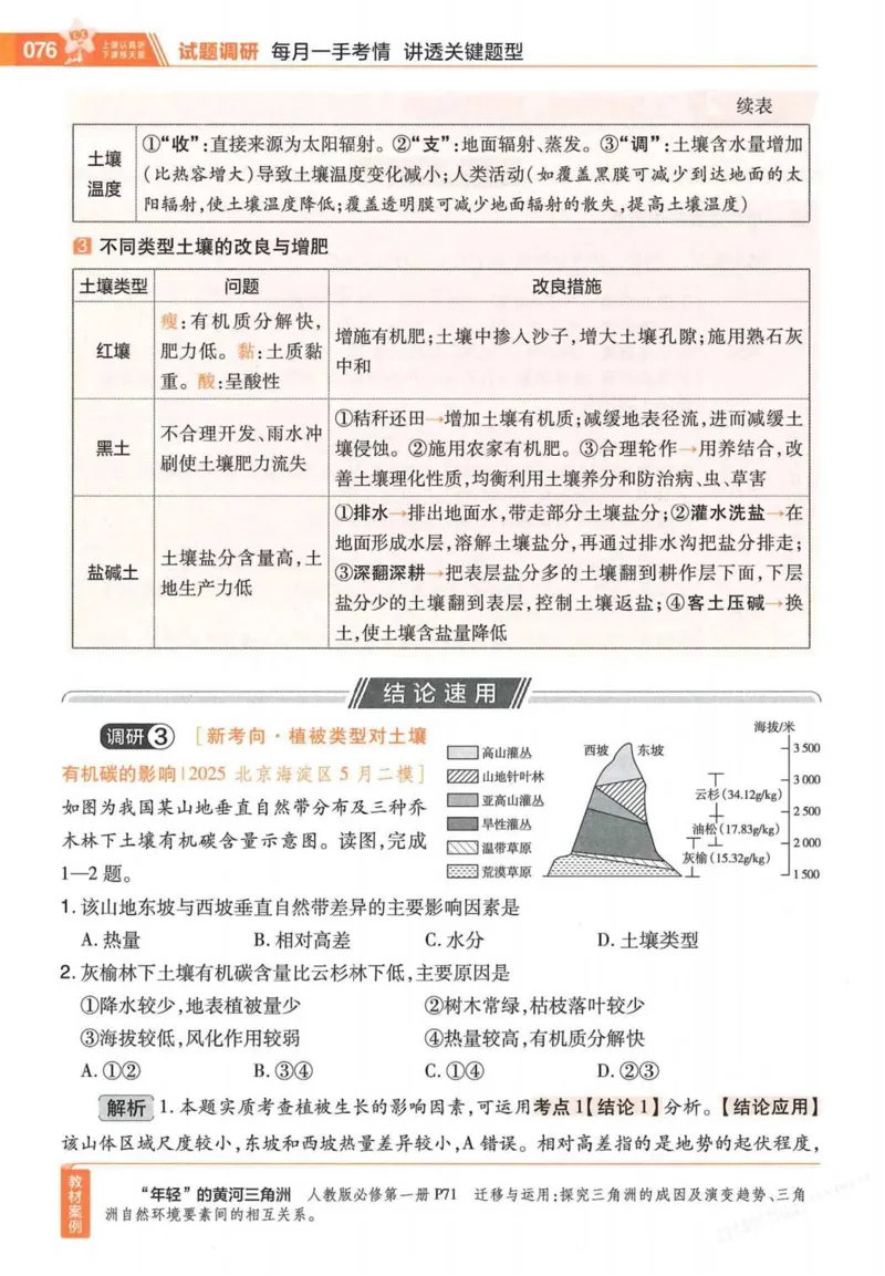 2026试题调研地理第一辑_高中三年全科资料_高中_高中1_2026版高考《试题调研》第1辑（高考超重点）9科全套