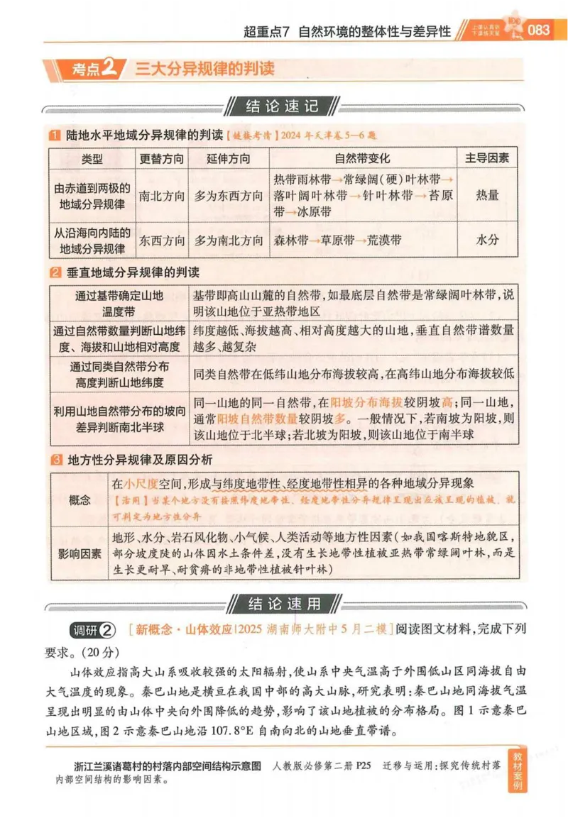 2026试题调研地理第一辑_高中三年全科资料_高中_高中1_2026版高考《试题调研》第1辑（高考超重点）9科全套