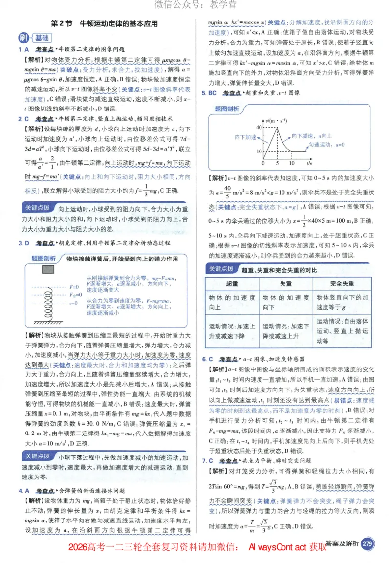 2026《高考必刷题&bull;物理合订本》深度解析_高中三年全科资料_高中_2026版高考《必刷题》合订本（数学、英语、物理、化学）（包含狂K+教学课件）