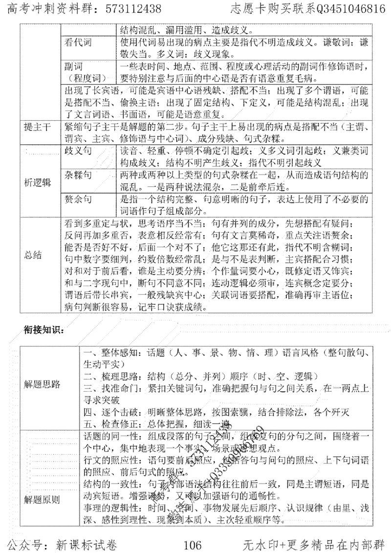 22语文考前指导-志愿卡_高中三年全科资料_高中_高中知识点整理_语文