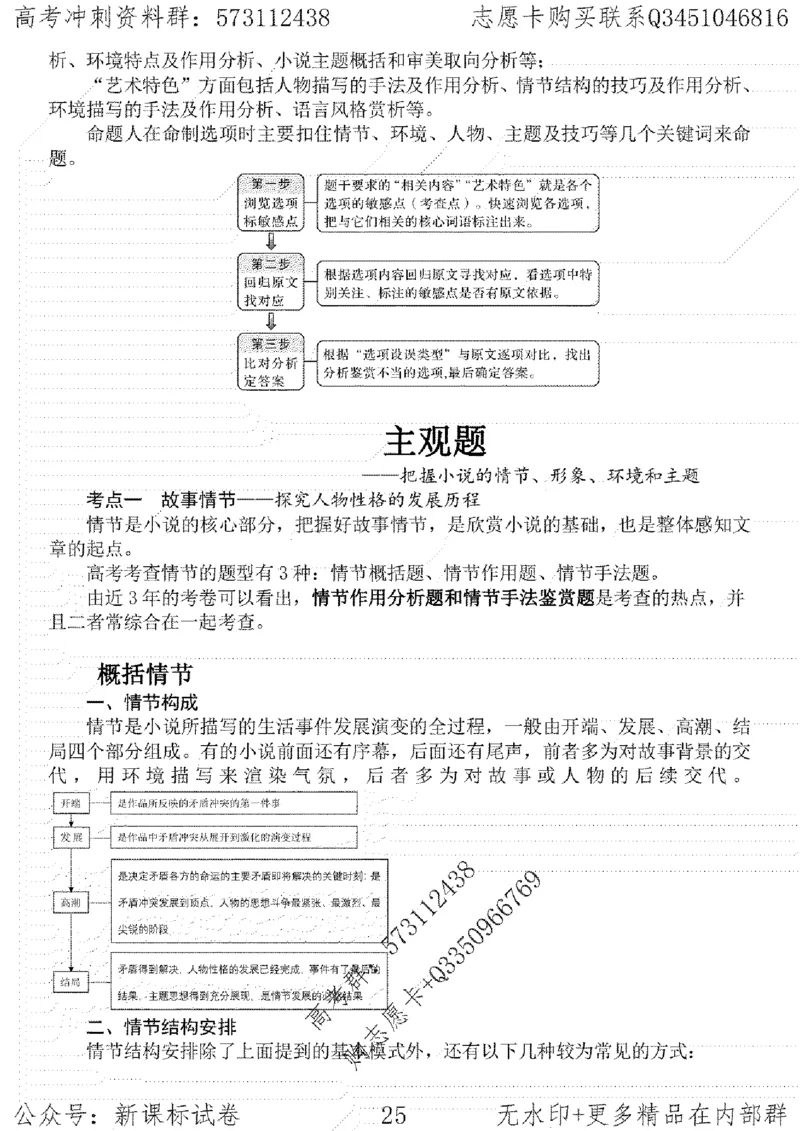 22语文考前指导-志愿卡_高中三年全科资料_高中_高中知识点整理_语文