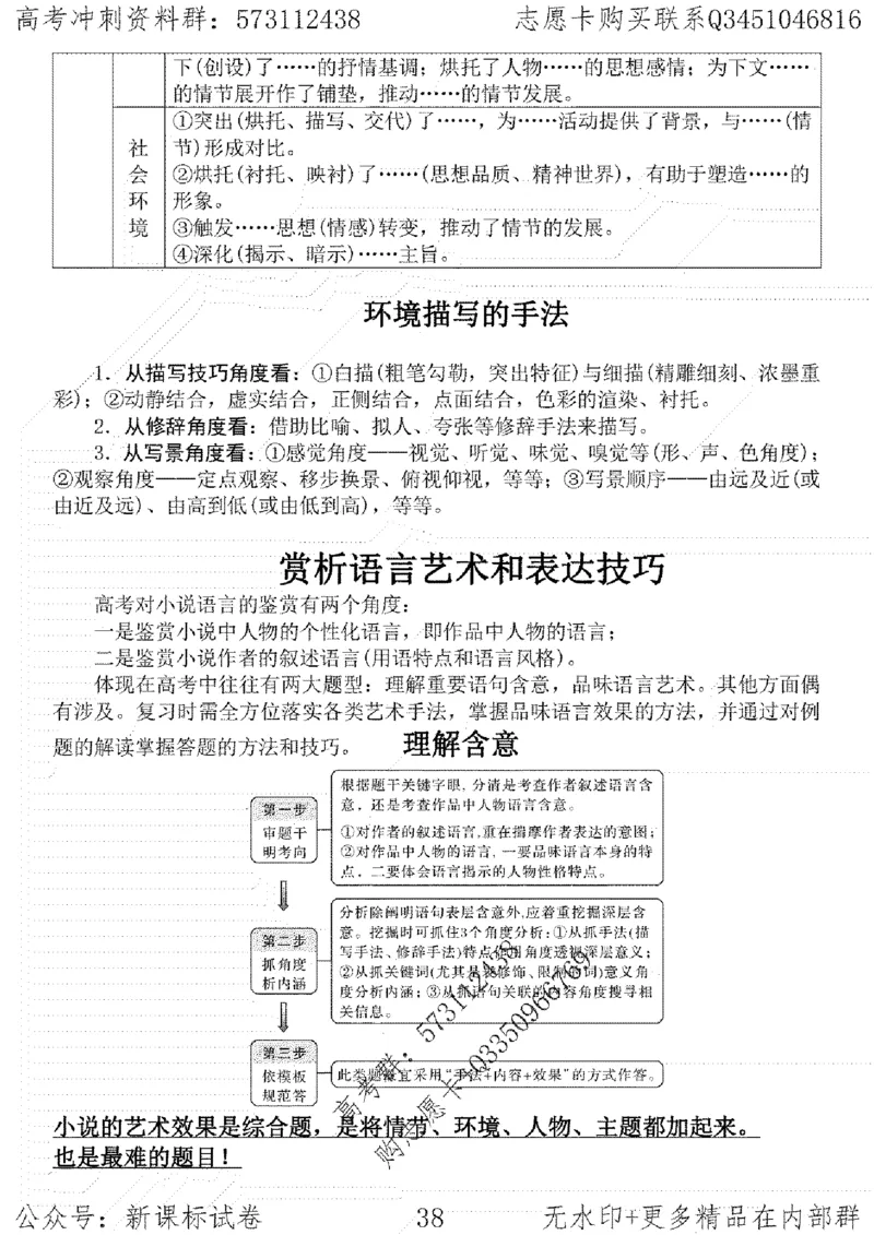 22语文考前指导-志愿卡_高中三年全科资料_高中_高中知识点整理_语文