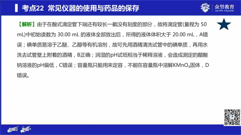 22版600分考点700分考法化学_高中三年全科资料_高中_高中知识点整理_化学
