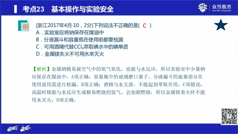 22版600分考点700分考法化学_高中三年全科资料_高中_高中知识点整理_化学