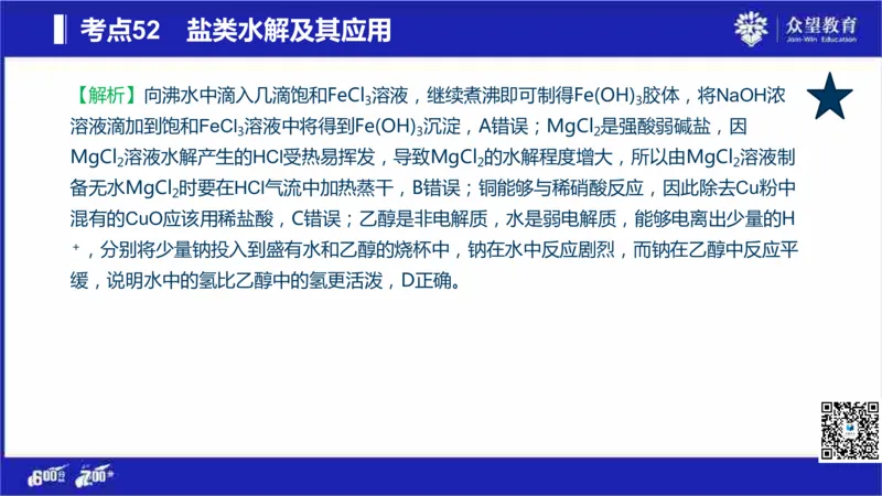 22版600分考点700分考法化学_高中三年全科资料_高中_高中知识点整理_化学