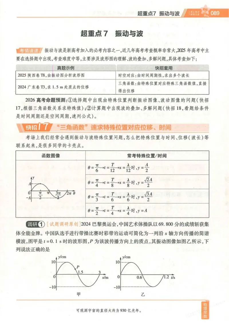 2026试题调研物理第一辑_高中三年全科资料_高中_高中1_2026版高考《试题调研》第1辑（高考超重点）9科全套