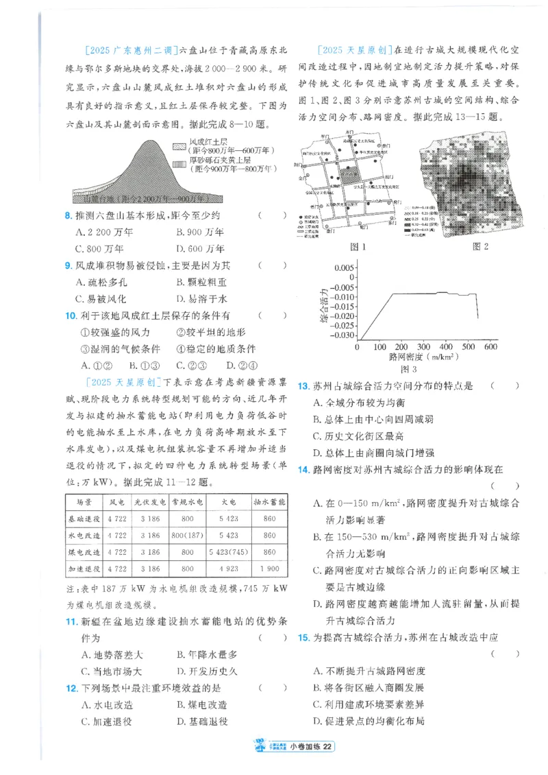2小卷加练册新高考&middot;地理_高中三年全科资料_高中_2026版天星教育金考卷《小题狂练》9科全套_2026版金考卷小题狂练地理（新高考）