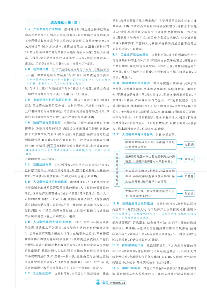 2小卷加练册新高考&middot;地理_高中三年全科资料_高中_2026版天星教育金考卷《小题狂练》9科全套_2026版金考卷小题狂练地理（新高考）