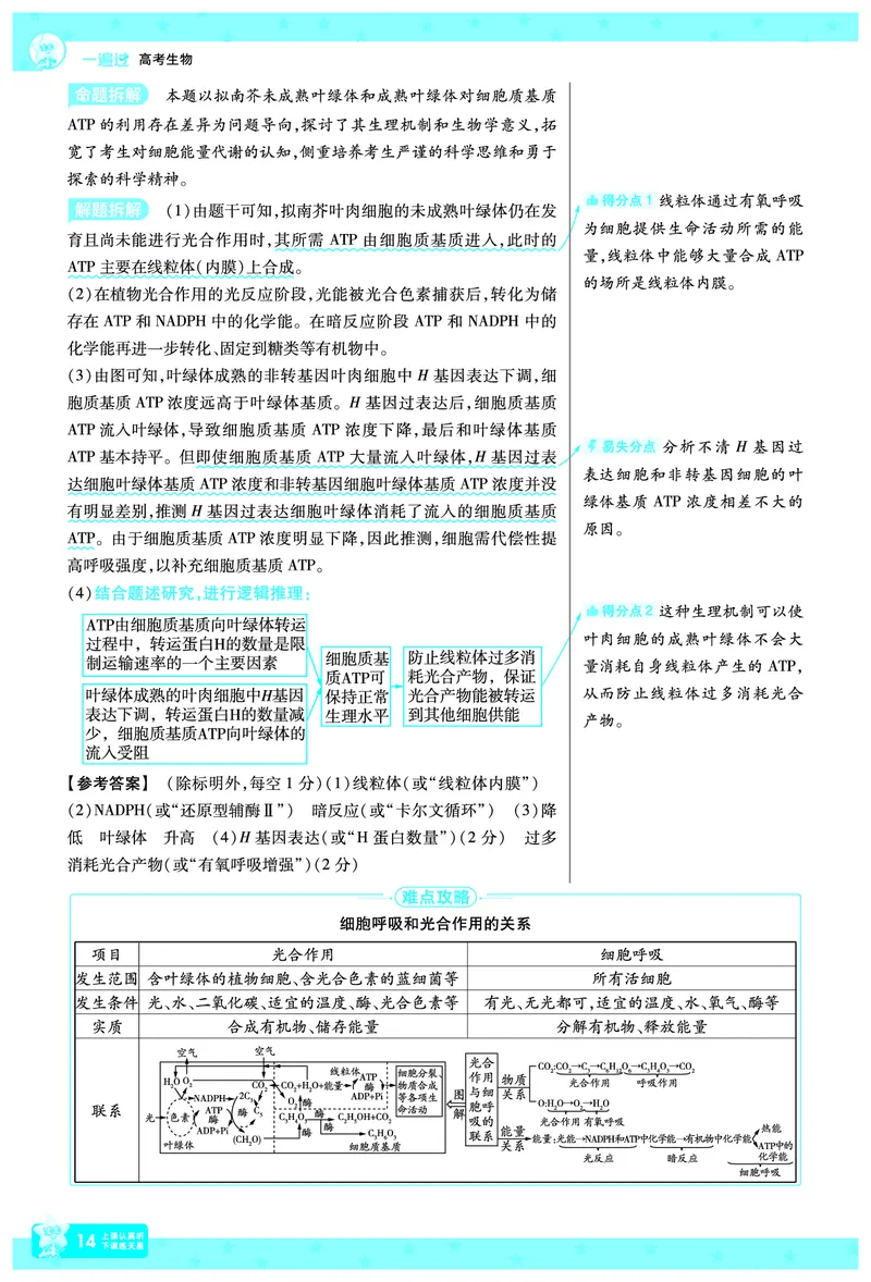 2026《高考生物&bull;一遍过合订本》拆解重难题_高中三年全科资料_高中_高中1_2026版高考《一遍过》高考合订版（理科全套）_2026《高考生物&bull;一遍过合订本》