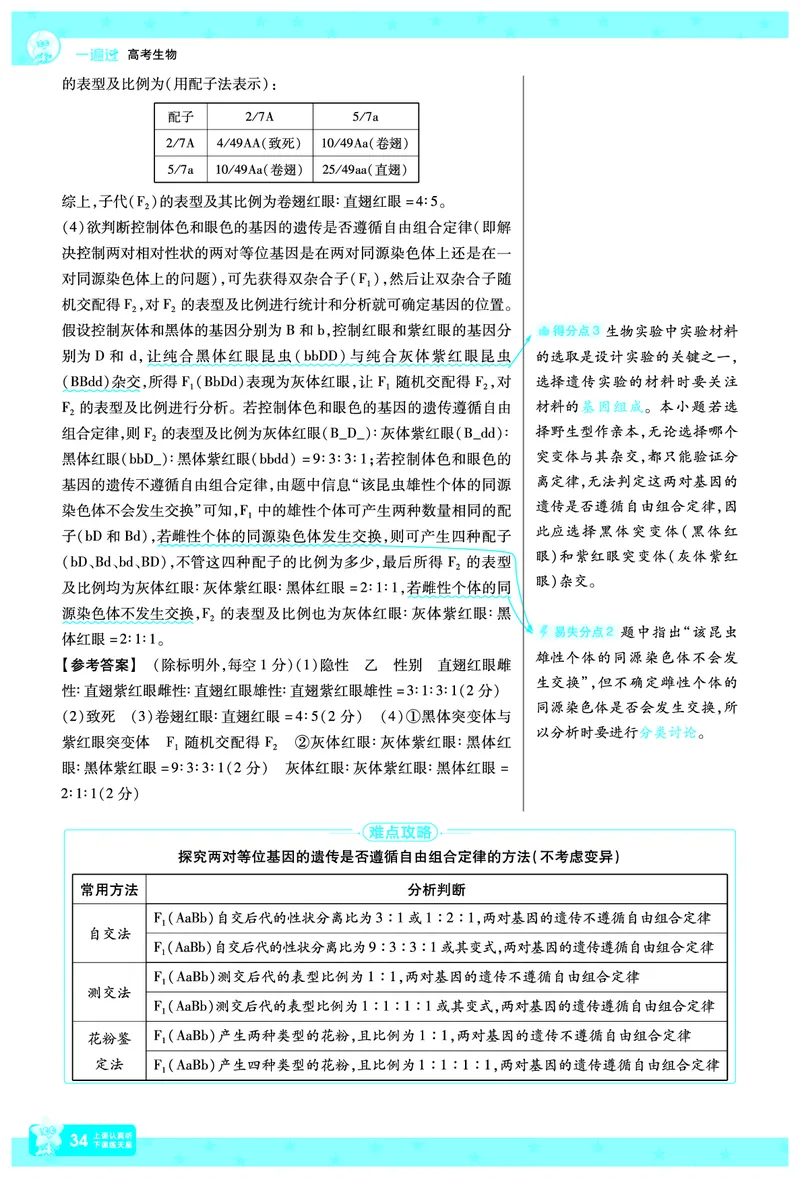 2026《高考生物&bull;一遍过合订本》拆解重难题_高中三年全科资料_高中_高中1_2026版高考《一遍过》高考合订版（理科全套）_2026《高考生物&bull;一遍过合订本》