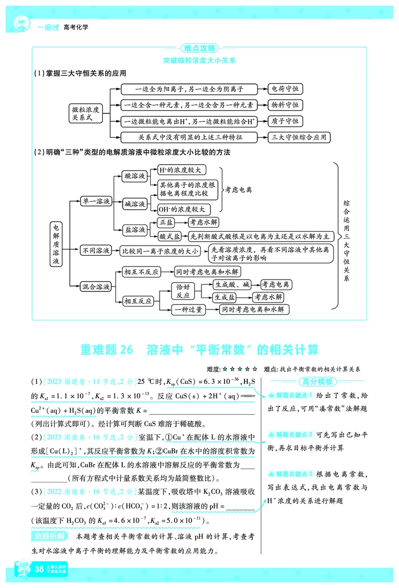 2026《高考化学&bull;一遍过合订本》拆解重难题_高中三年全科资料_高中_高中1_2026版高考《一遍过》高考合订版（理科全套）_2026《高考化学&bull;一遍过合订本》
