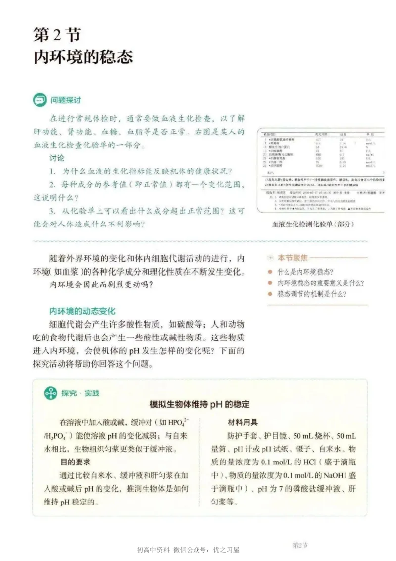 3新教材高中生物选择性必修1《稳态与调节》_高中三年全科资料_高中各科课本电子教材_06高中生物课本_人教版-生物课本