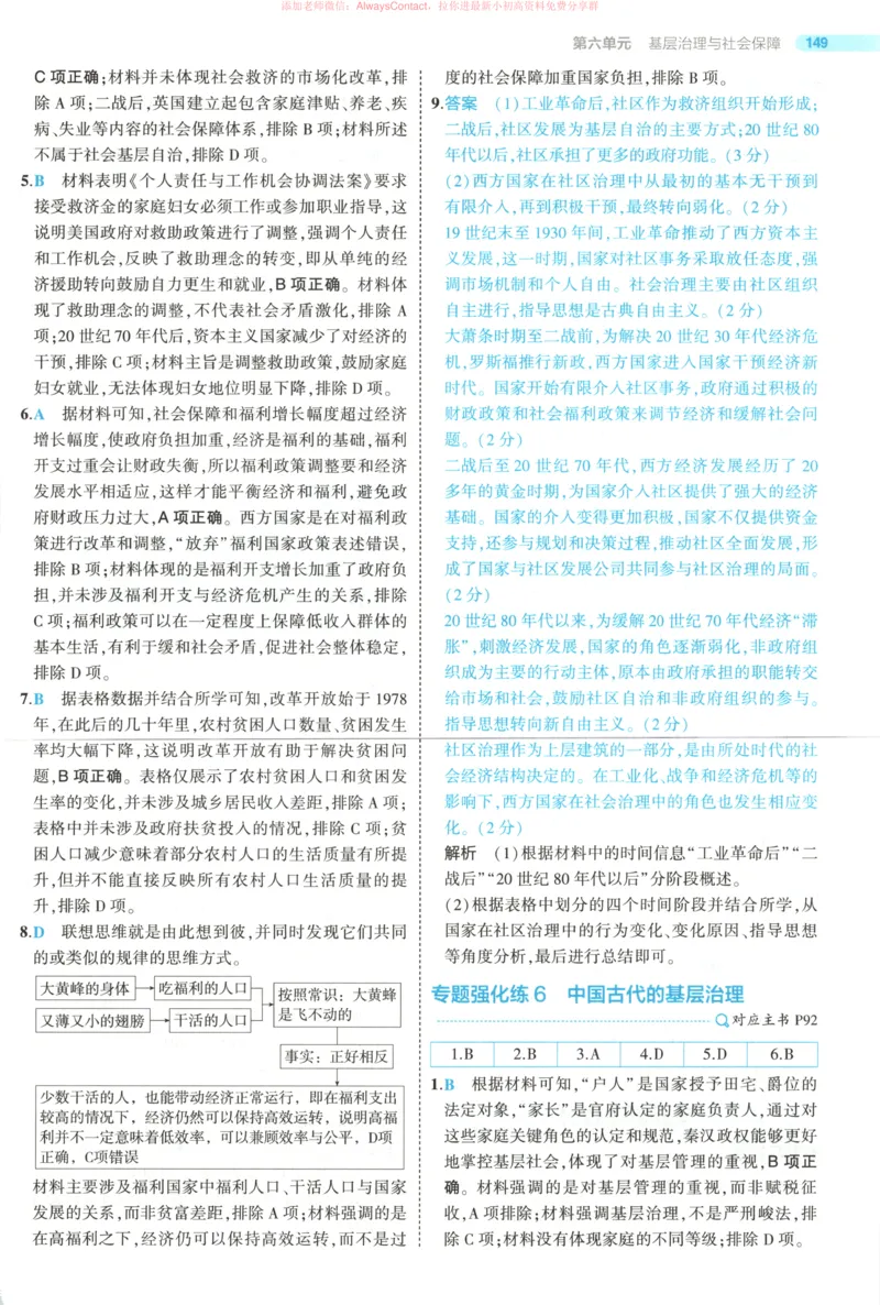 53同步历史选修1答案_高中三年全科资料_高中_2026《高中53同步练习》历史选修一