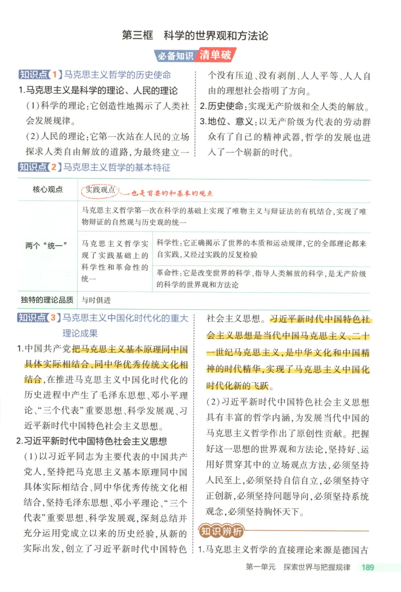 53同步政治必修4疑难破(1)_高中三年全科资料_高中_高中1_2026版高中《5高考3年模拟》同步版（9科必修+选修）（人教）_2026《高中53同步练习》政治必修四