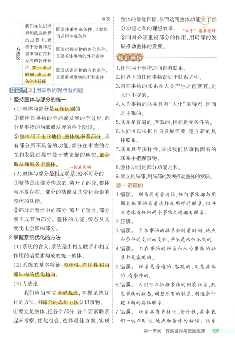 53同步政治必修4疑难破(1)_高中三年全科资料_高中_高中1_2026版高中《5高考3年模拟》同步版（9科必修+选修）（人教）_2026《高中53同步练习》政治必修四