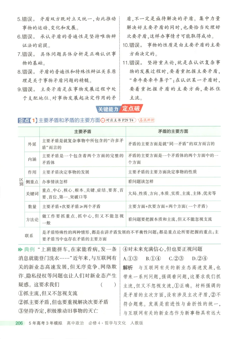 53同步政治必修4疑难破(1)_高中三年全科资料_高中_高中1_2026版高中《5高考3年模拟》同步版（9科必修+选修）（人教）_2026《高中53同步练习》政治必修四