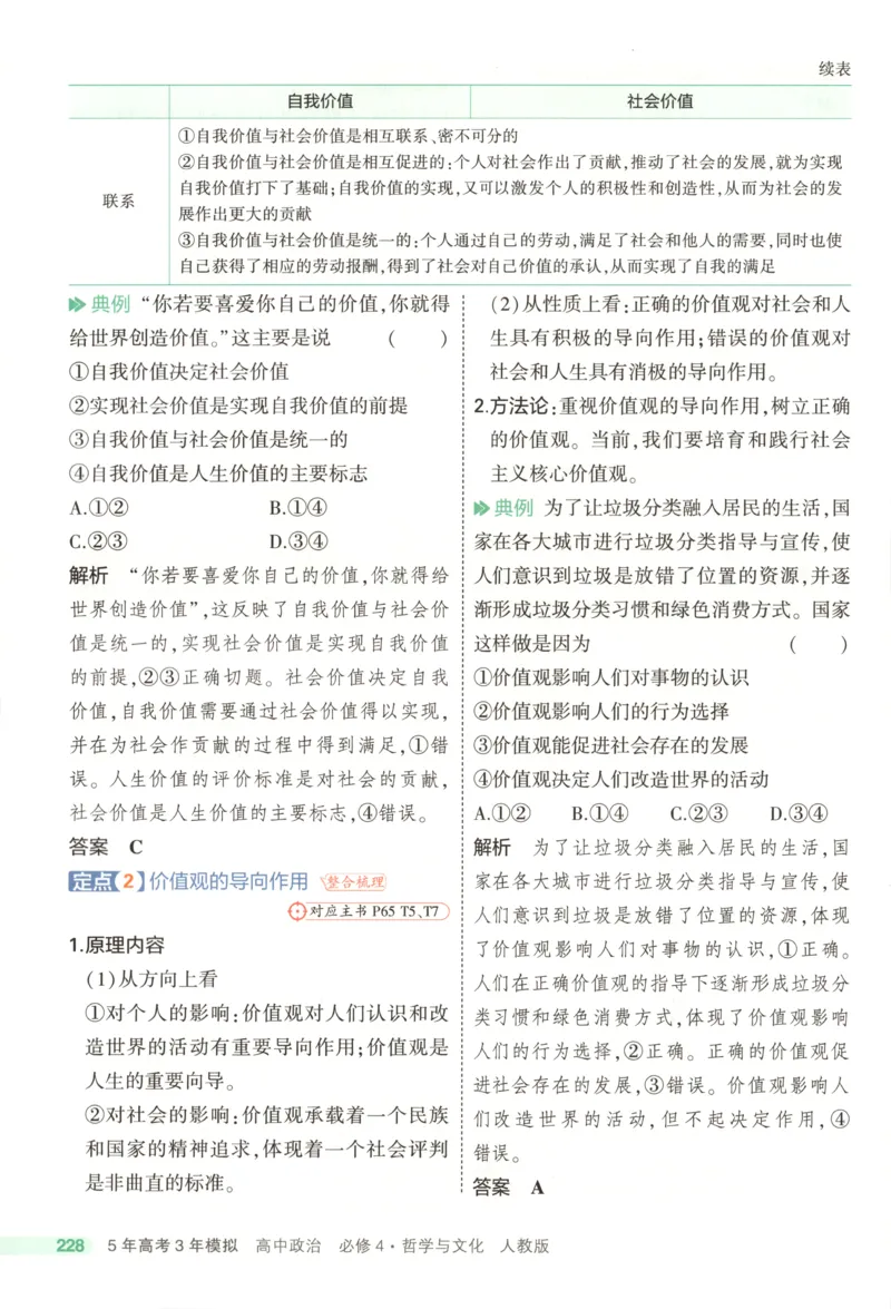 53同步政治必修4疑难破(1)_高中三年全科资料_高中_高中1_2026版高中《5高考3年模拟》同步版（9科必修+选修）（人教）_2026《高中53同步练习》政治必修四