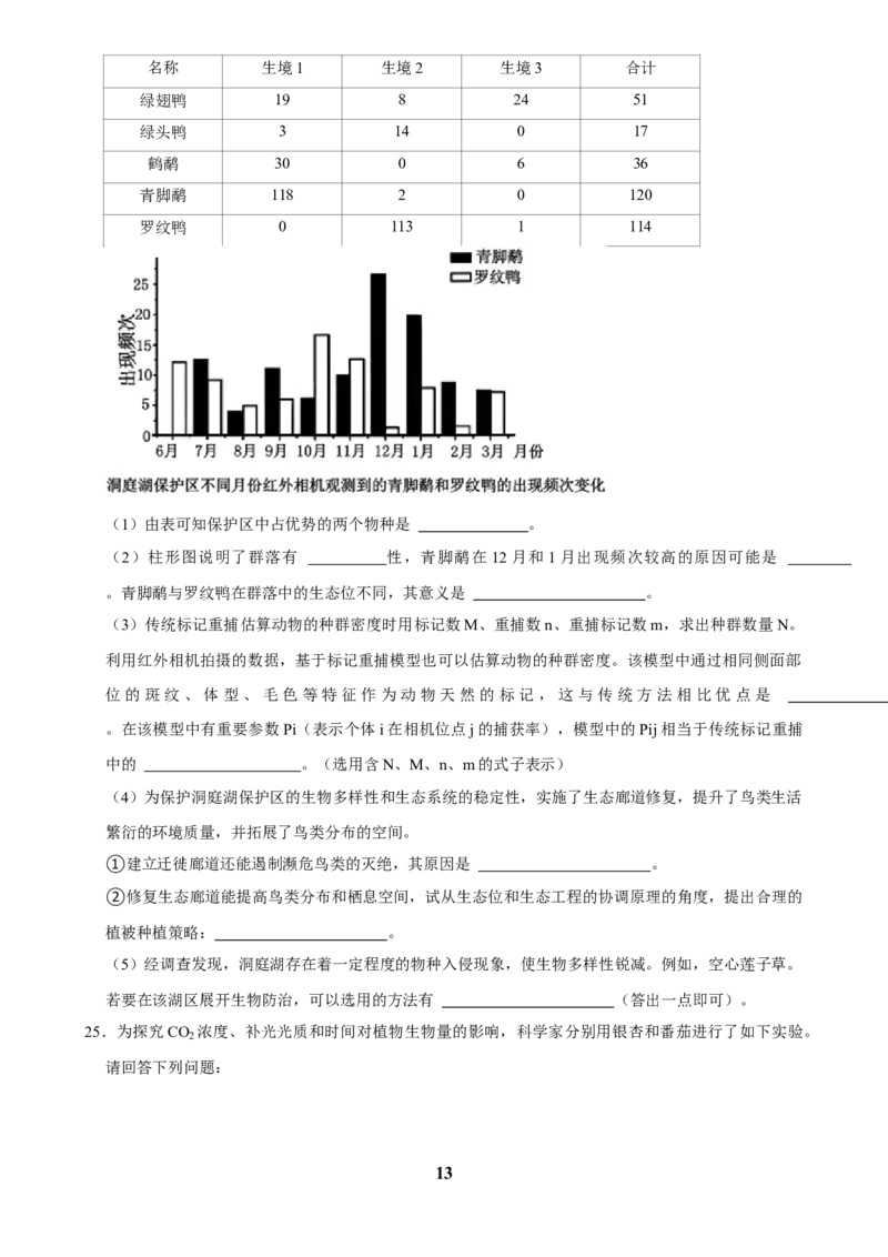 2025年菁优高考生物压轴训练8_中考押题2026《中考押题》系列（9科全套实时更新中）_2026版中考《菁优系列》趋势分析+押题密卷+抢分秘籍+模拟考试_0062025菁优高考解密汇编-生物_压轴篇