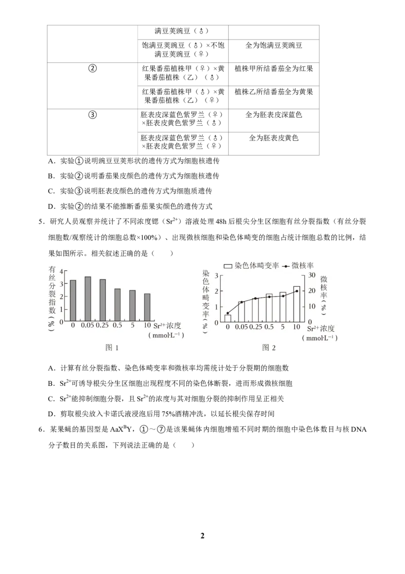 2025年菁优高考生物压轴训练8_中考押题2026《中考押题》系列（9科全套实时更新中）_2026版中考《菁优系列》趋势分析+押题密卷+抢分秘籍+模拟考试_0062025菁优高考解密汇编-生物_压轴篇