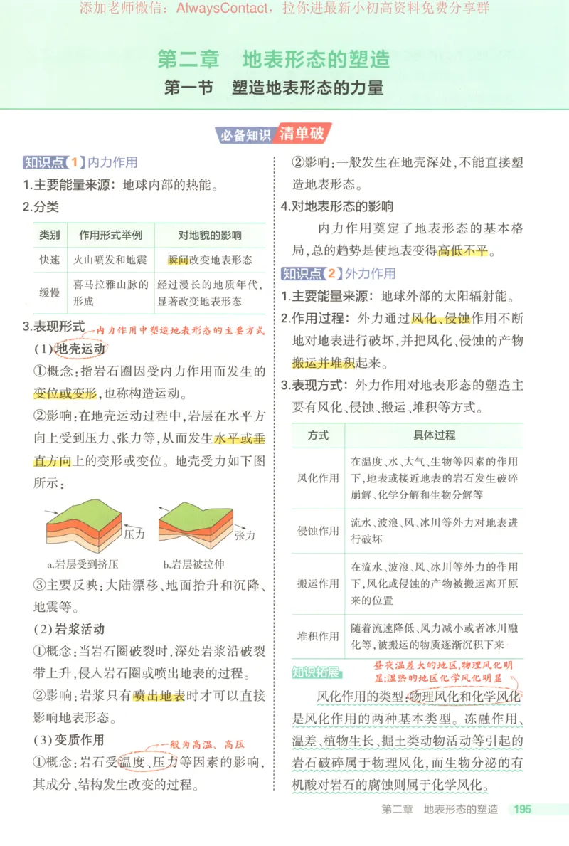 53同步地理选修1RJ疑难破_高中三年全科资料_高中_2026《高中53同步练习》地理选修一RJ