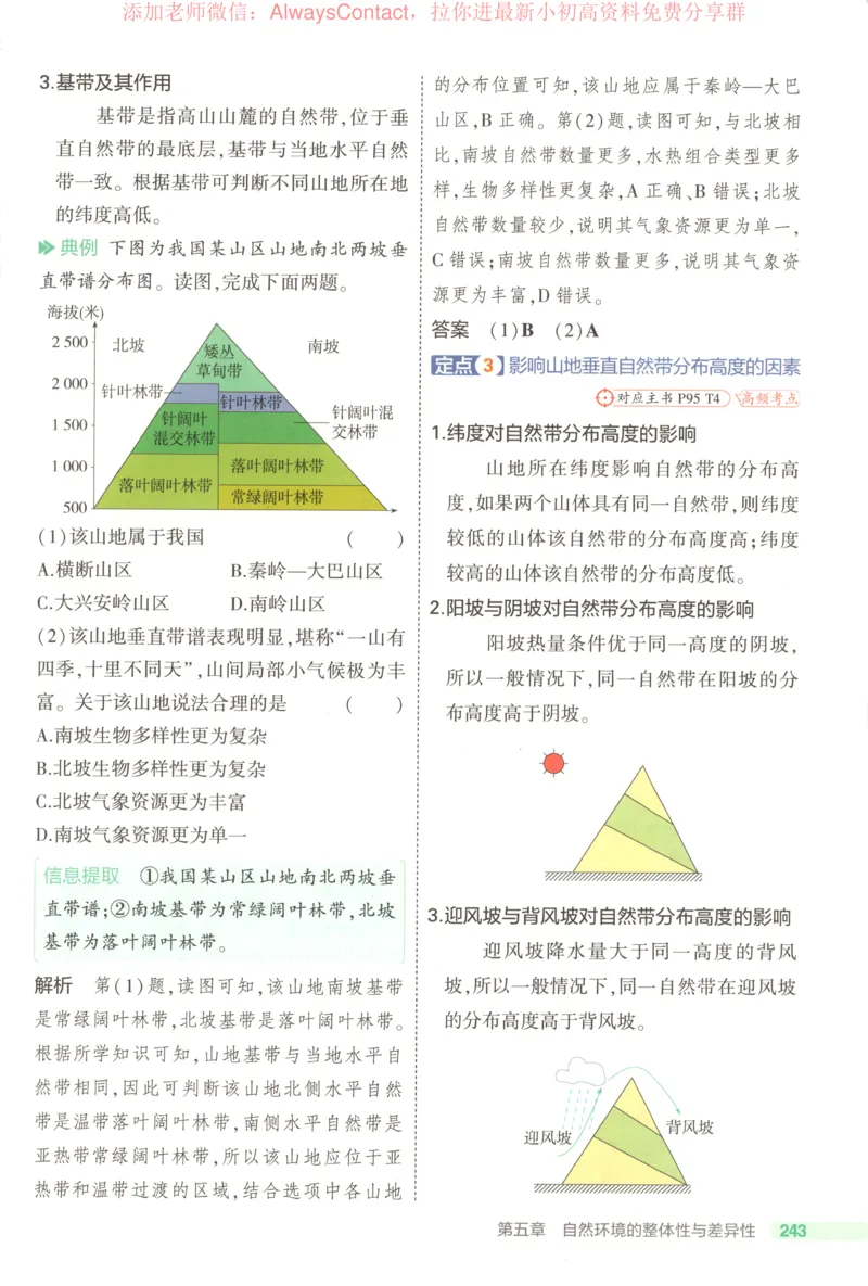 53同步地理选修1RJ疑难破_高中三年全科资料_高中_2026《高中53同步练习》地理选修一RJ