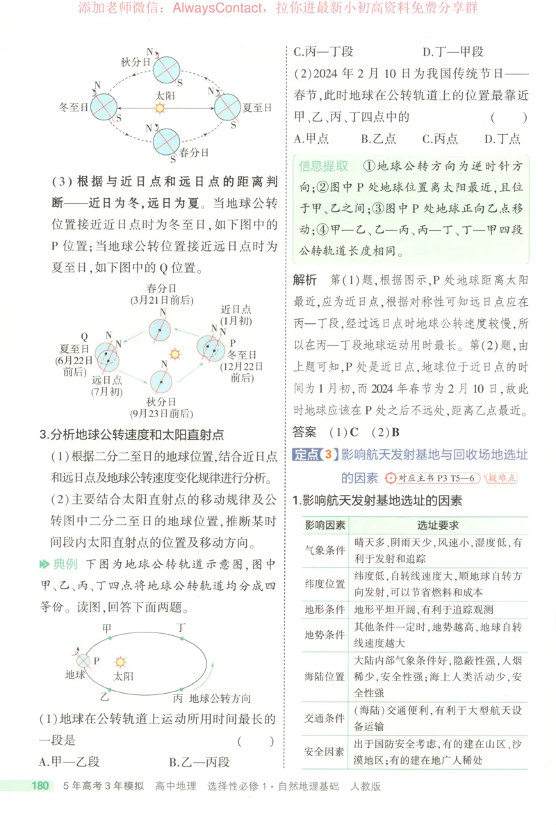 53同步地理选修1RJ疑难破_高中三年全科资料_高中_2026《高中53同步练习》地理选修一RJ
