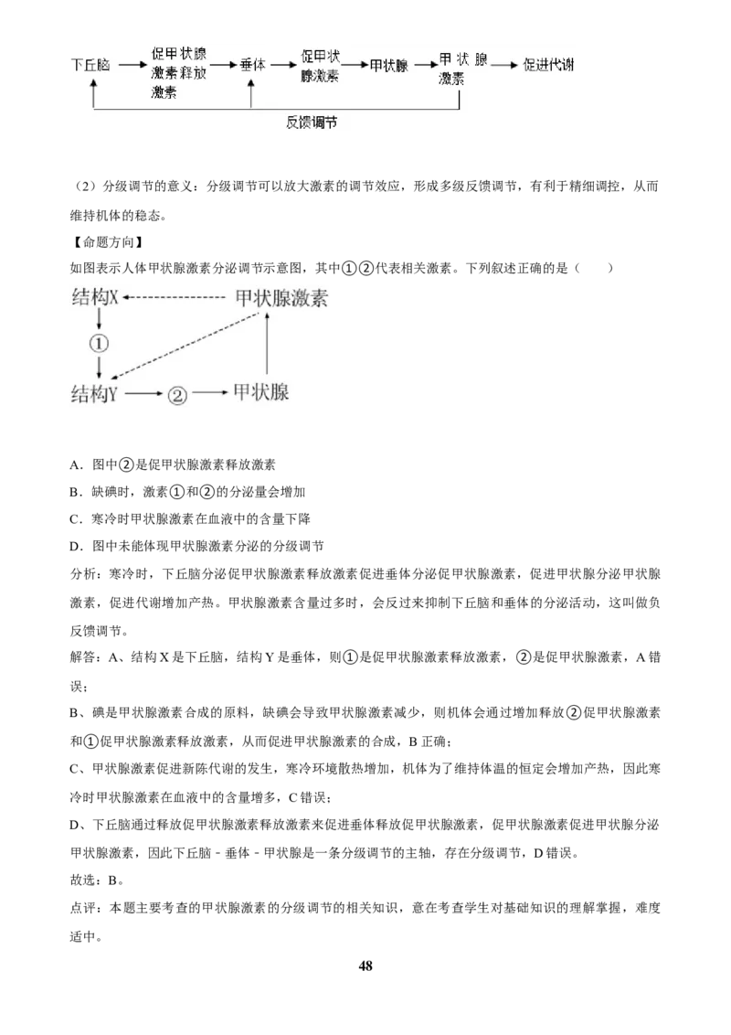 2025年菁优高考生物解密之体液调节_中考押题2026《中考押题》系列（9科全套实时更新中）_2026版中考《菁优系列》趋势分析+押题密卷+抢分秘籍+模拟考试_0062025菁优高考解密汇编-生物