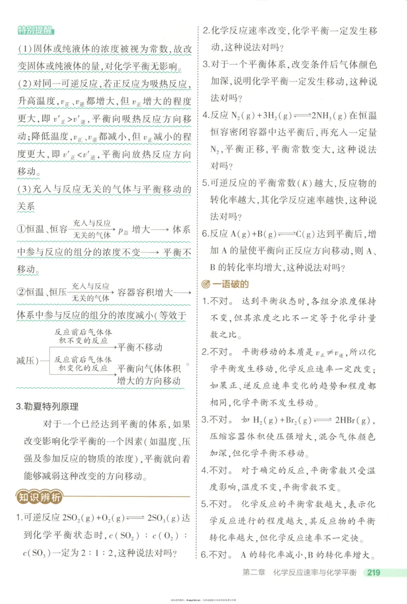 53同步化学选修1RJ疑难破_高中三年全科资料_高中_2026《高中53同步练习》化学选修一RJ