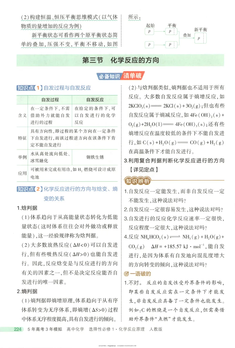 53同步化学选修1RJ疑难破_高中三年全科资料_高中_2026《高中53同步练习》化学选修一RJ