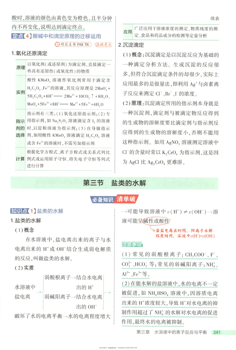 53同步化学选修1RJ疑难破_高中三年全科资料_高中_2026《高中53同步练习》化学选修一RJ